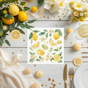 Cutie Lemon Citrus Baby Shower paper Napkin