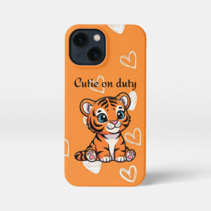 Cutie on Duty iPhone Case Baby Tiger Phone Case