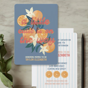 Cutie on the way Baby Shower Theme Invitation