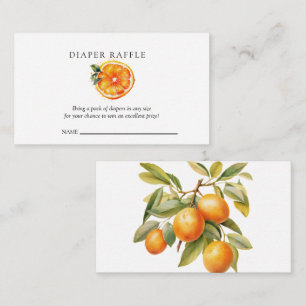 Cutie   Orange Baby Shower   Books for Baby Enclosure Card