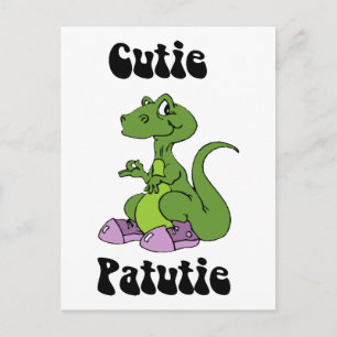 Cutie Patutie Dino Postcard