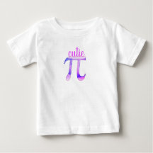 Cutie Pi Baby T-shirt for a Mathematician's Child