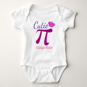 Cutie Pi Cute Funny Math Pun Baby Bodysuit