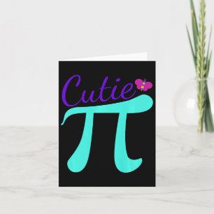 Cutie Pi - Cute Math Pun Tee For Pi Day Premium Card