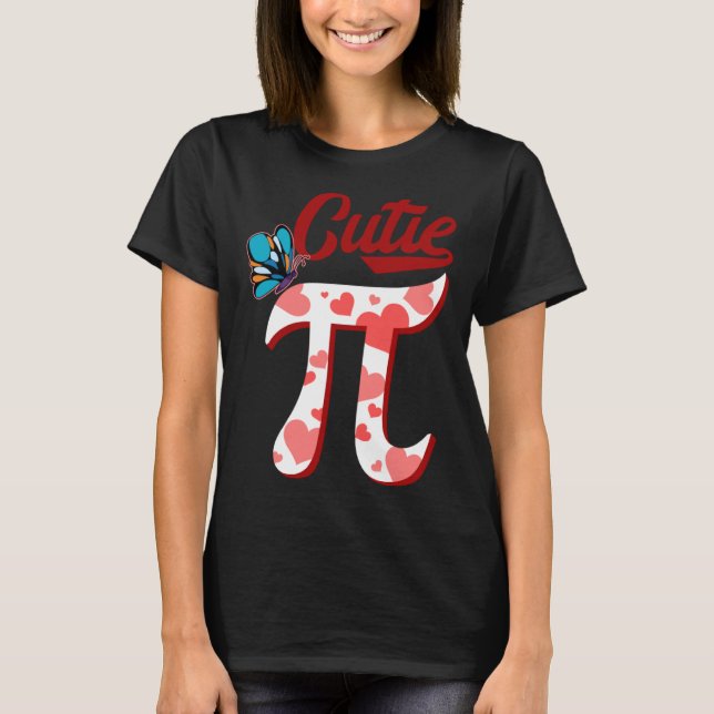 Cutie Pi Day Math  for Teachers Men Women Kids T-Shirt (Front)