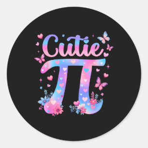 Cutie Pi Day Women Kids Men Toddler Math Teacher S Classic Round Sticker
