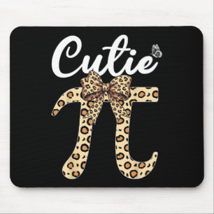 Cutie Pi Day Women Math Teacher 3.14 Leopard Coque Mouse Mat