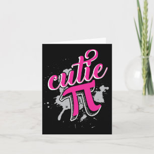 Cutie Pi Funny Math 3.14 Happy Pi Day Card