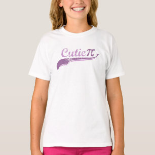 Cutie Pi Geek Girl Funny Swoosh T-Shirt