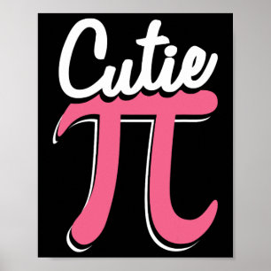 Cutie Pi Happy Pi Day Funny Pi Day Celebration  Poster