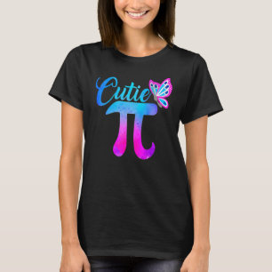 Cutie Pi Math Pie Butterfly Adorable Math Pun T-Shirt