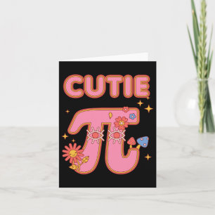 Cutie Pi Pie Happy Pi Day Mathematics Math Teacher Card