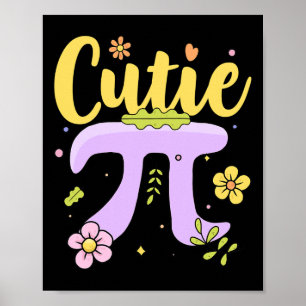 Cutie Pi Qt Pi Day Math Lovers Teachers Club Poster