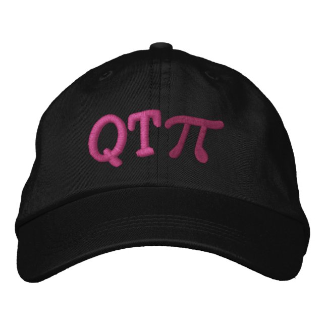 Cutie Pie as in Q T Pi Embroidered Hat (Front)