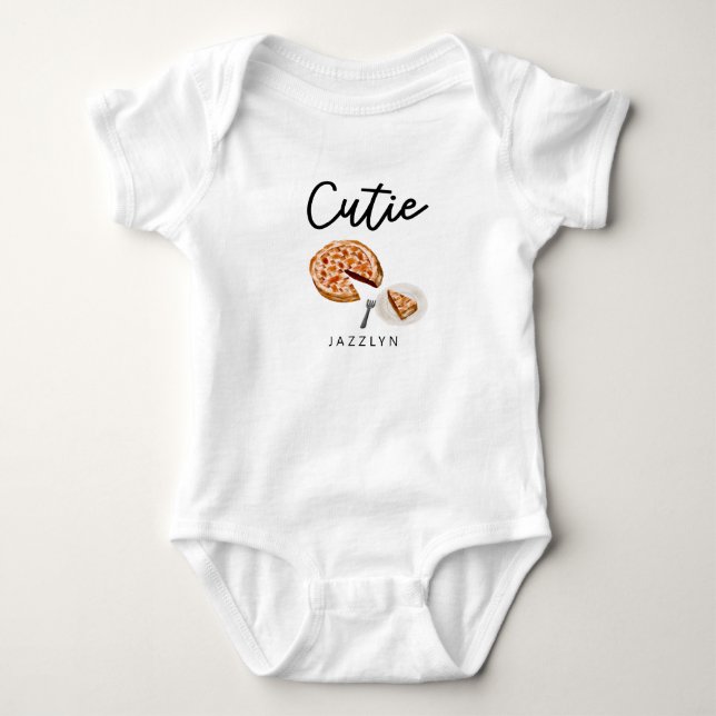 Cutie Pie Baby Bodysuit (Front)