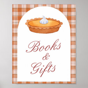 Cutie Pie Baby Shower Books & Gifts Sign