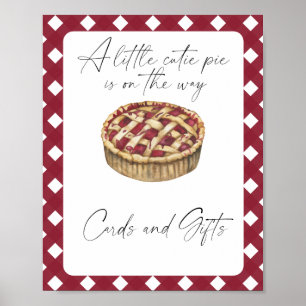 Cutie pie baby shower Cards and gifts Poster