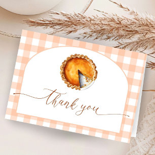 Cutie Pie Baby Shower Folded Thank You Card