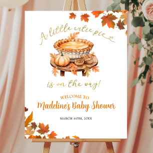 Cutie Pie Baby Shower Welcome Sign