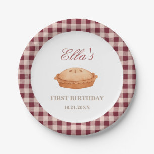 Cutie Pie Birthday Paper Plate