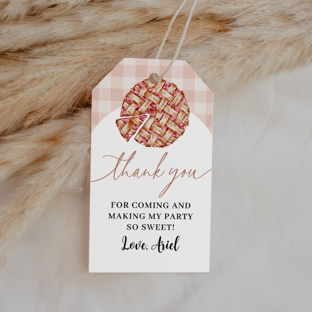 Cutie Pie Birthday Party Thank You Gift Tags (Creator Uploaded)