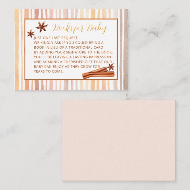 Cutie Pie Books for Baby Insert Card (Front/Back)