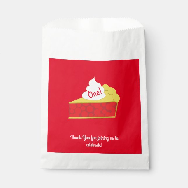 Cutie Pie Cherry Kid's Birthday Party Favour Bags (Front)