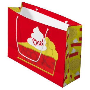 Cutie Pie Cherry Kid's Birthday Party Large Gift Bag