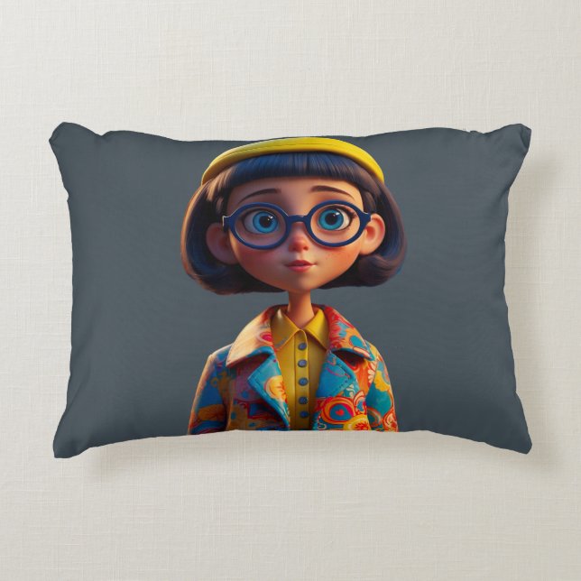 Cutie Pie Decorative Throw Pillow (Front)
