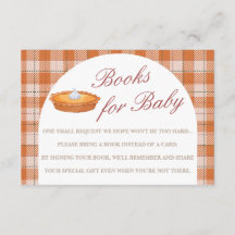 Cutie Pie Fall Baby Shower Books For Baby Card