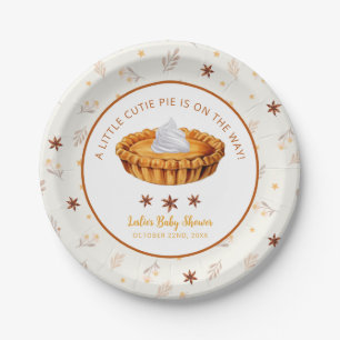 Cutie Pie Fall Baby Shower Paper Plates