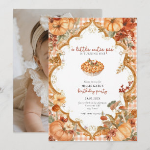 Cutie Pie First Birthday Invitation