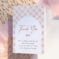 Cutie Pie Gingham Arch Fall Baby Shower