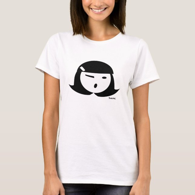 Cutie Pie Girl (whiteout) T-Shirt (Front)