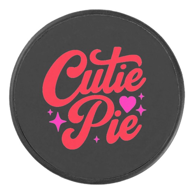 Cutie Pie Hockey Puck (Front)