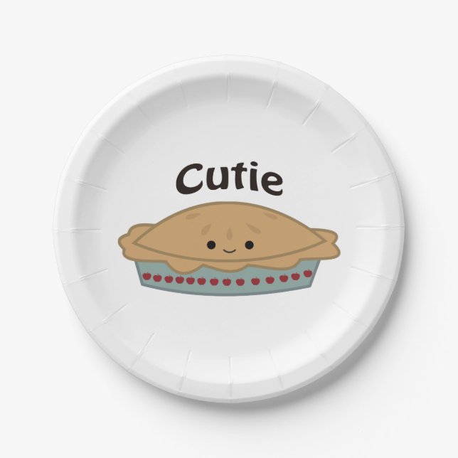 Cutie Pie Paper Plate (Front)