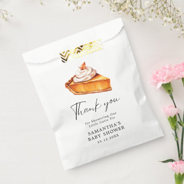 Cutie Pie Pumpkin Fall Baby Shower  Favour Bags (Sealed)