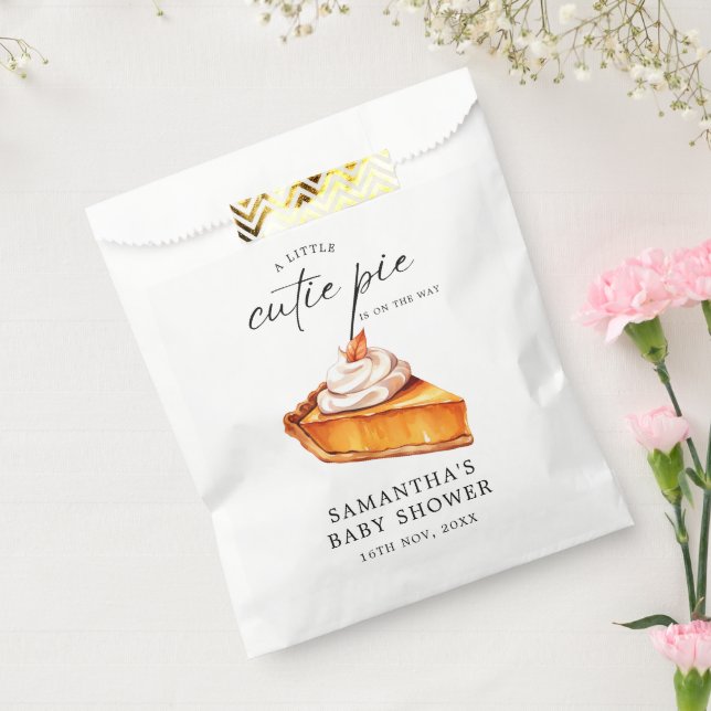 Cutie Pie Pumpkin Fall Baby Shower  Favour Bags (Sealed)