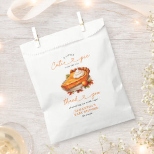 Cutie Pie Pumpkin Fall Baby Shower Thank You Favour Bags