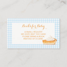 Cutie Pie pumpkin pie blue plaid Books for Baby