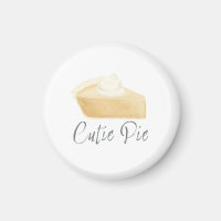 Cutie Pie Pumpkin Pie Magnet – Fall Shower Favour
