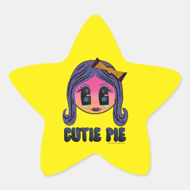 Cutie Pie Star Sticker (Front)