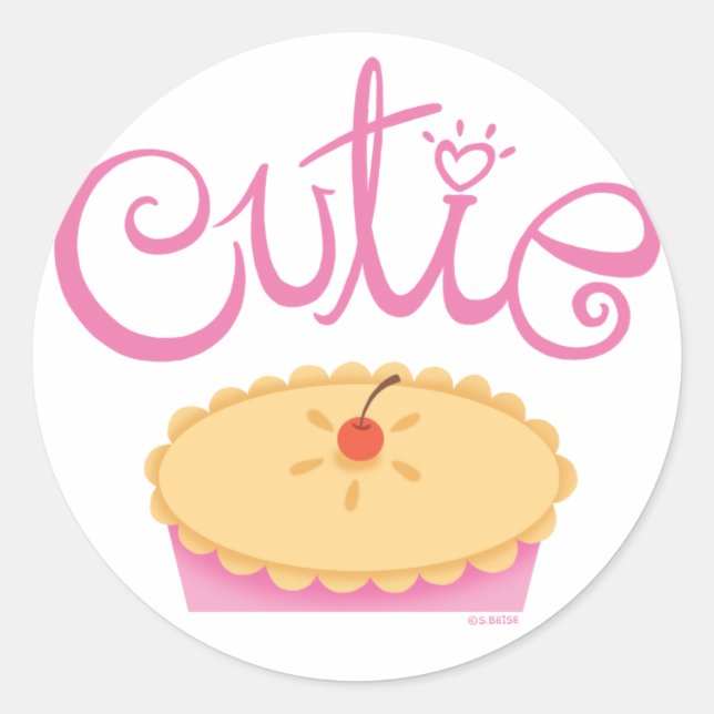 Cutie Pie Sticker (Front)