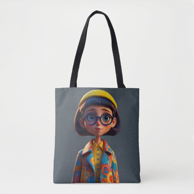 Cutie Pie Stylish Tote Bag  (Front)