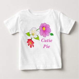 Cutie Pie T Shirts Floral Hawaiian Infant Clothes