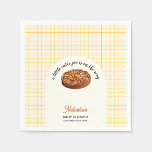 Cutie Pie Thanksgiving Baby Shower Napkin