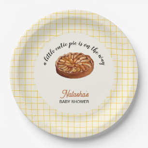 Cutie Pie Thanksgiving Fall Baby Shower Paper Plate