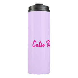 Cutie Pie Tumbler Gift for Her Pink Purple Cute