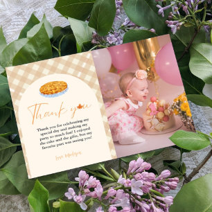 Cutie Piue Thanksgiving Birthday Thank You Card