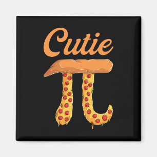 Cutie Pizza Pi Day Vintage Retro Math Lover  Magnet